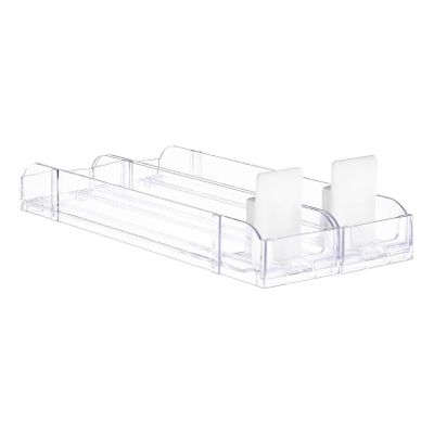 Cabilock 10pcs Acrylic Auto Push Display Rack - Automatic Pushing Stand for Organized Presentation and Efficient Shop Counter Arrangement