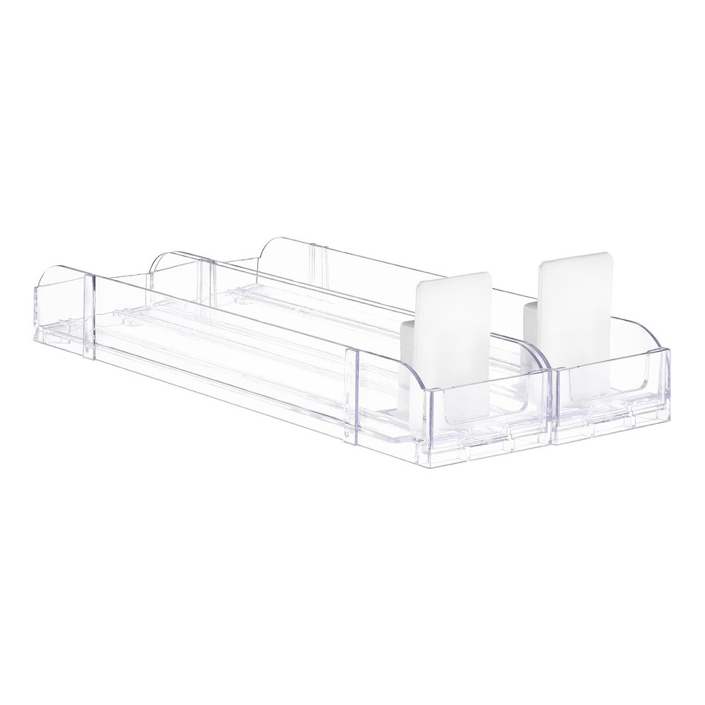 Cabilock 10pcs Acrylic Auto Push Display Rack - Automatic Pushing Stand for Organized Presentation and Efficient Shop Counter Arrangement