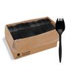 [60 Pack] Disposable Plastic Sporks-Party Dimensions Bulk Black Disposable Silverware Plastic Cutlery Spork (60, Sporks-Black) view 1