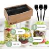 [60 Pack] Disposable Plastic Sporks-Party Dimensions Bulk Black Disposable Silverware Plastic Cutlery Spork (60, Sporks-Black) view 3