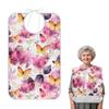 FULUHUAPIN Floral Butterfly Adult Bibs with Crumb Catcher for Women Men Reusable Waterproof Feeding Bib,Washable Eating Bib Clothing Protector 20324060 view 2