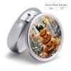 Pile Up Pumpkins Pill Box Round Small Pill Case Compact Travel Pills Container Daily Mini Pills Organizer Portable Mini Medicine Storage for Storing Vitamins Supplements view 2