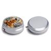 Pile Up Pumpkins Pill Box Round Small Pill Case Compact Travel Pills Container Daily Mini Pills Organizer Portable Mini Medicine Storage for Storing Vitamins Supplements view 3
