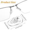 10 Pairs Eyeglasses Nose Pads, Eye Glass Nose Pads Non Slip, Silicone Eye Glass Repairing Kit for Glasses, Sunglasses Screw-in 14mm view 2