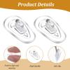 10 Pairs Eyeglasses Nose Pads, Eye Glass Nose Pads Non Slip, Silicone Eye Glass Repairing Kit for Glasses, Sunglasses Screw-in 14mm view 3