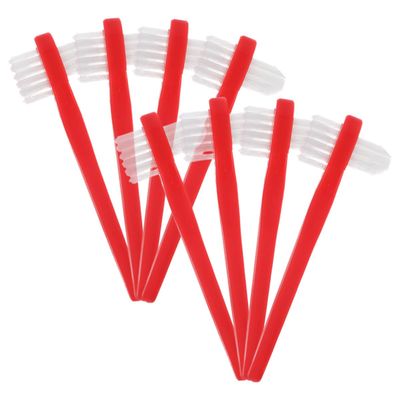 BESTYASH 8pcs Dual Head Dentures Cleaner Toothbrush with Soft Bristles Double-Sided Retainer Brush for False Teeth Cleaning Oral Care Tool for Travel and Home Use