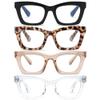 CCVOO Stylish Reading Glasses for Women, Eyeglasses, Blue Light Readers for Women view 1