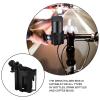 FAVOMOTO Walker and Wheelchair Cup Holder with Phone Stand 2-in-1, Black Drink Bottle Rack for Elderly Mobility Aids, Compatible with Strollers, Rollators, and Walkers view 3