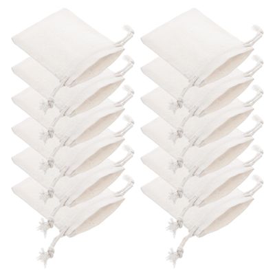 BCOATH 24pcs Cotton Drawstring Pouches 7x9cm Small Fabric Bags Reusable Party Favor Storage Bags for Wrapping and Craft Supplies