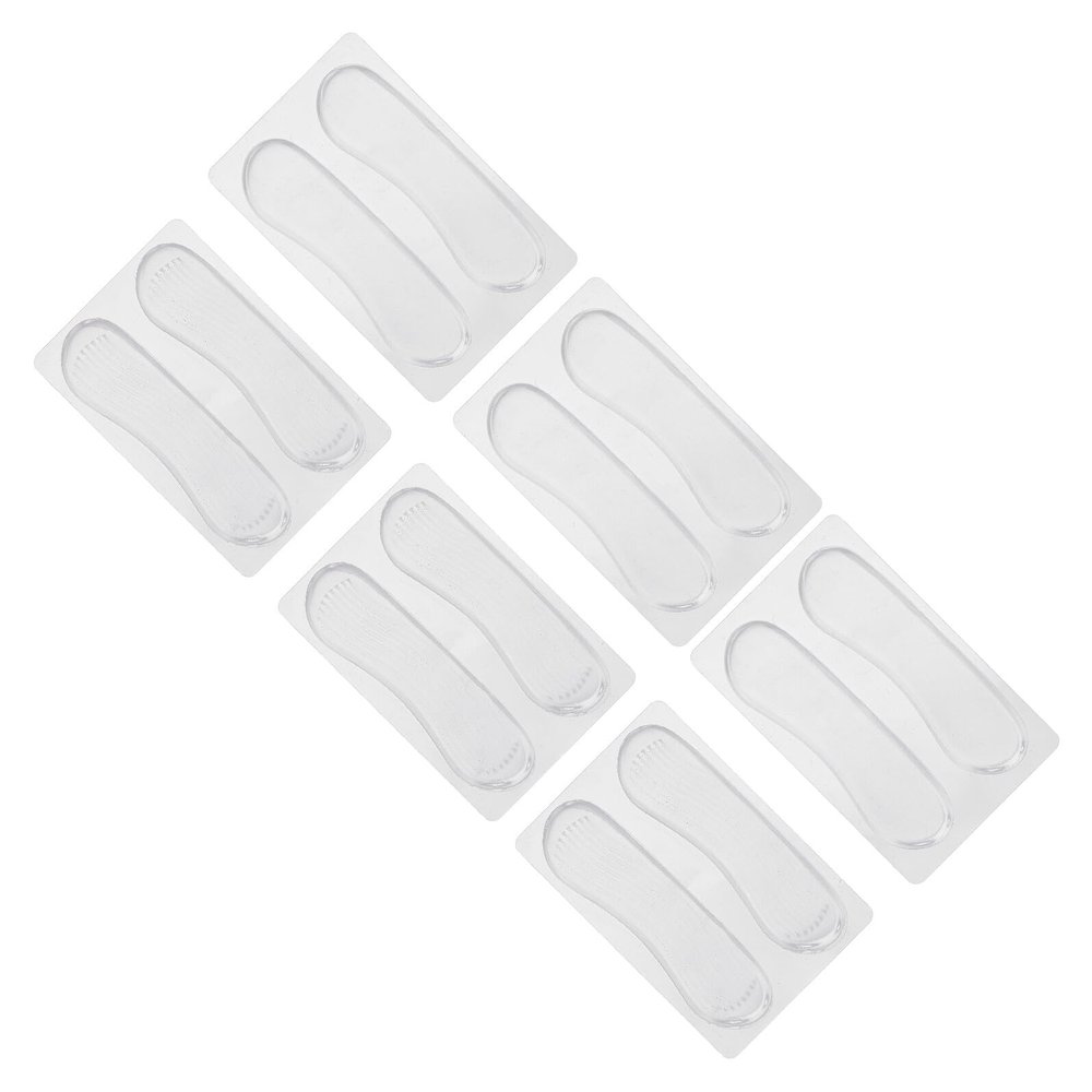 WATIIFUFU Silicone Heel Pads 6 Pairs Foot Accessories Anti-wear Cushion Liners for High Heels Sneakers Relief Replaceable