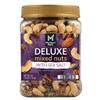 Mixed Nuts Deluxe With Sea Salted Snack Mix Almonds Pecans Cashews Pistachios Nut Mix, Salty Snacks Adults, Roasted Cashews Salted Nut Snacks 34 oz Canister view 1