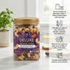 Mixed Nuts Deluxe With Sea Salted Snack Mix Almonds Pecans Cashews Pistachios Nut Mix, Salty Snacks Adults, Roasted Cashews Salted Nut Snacks 34 oz Canister view 2