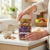 Mixed Nuts Deluxe With Sea Salted Snack Mix Almonds Pecans Cashews Pistachios Nut Mix, Salty Snacks Adults, Roasted Cashews Salted Nut Snacks 34 oz Canister view 3
