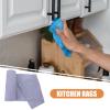 Yardenfun 25x25cm Blue Microfiber Dishcloths 20pcs, Absorbent Kitchen Hand Towels for Dishwashing and Table Cleaning, Quick-Dry Multipurpose Cleaning Cloths for Household Use view 4