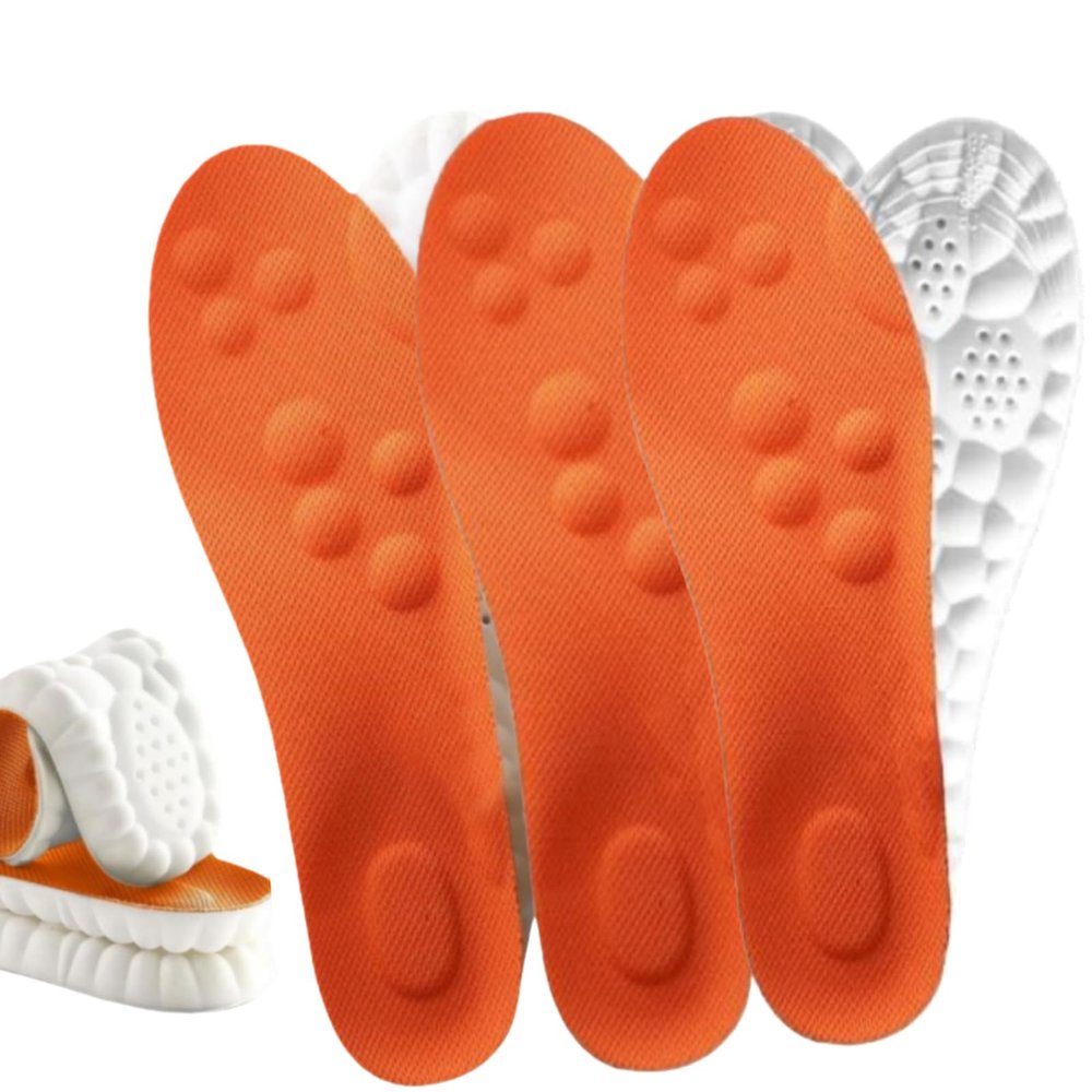 Armadillo Orthopedic Massage Insoles (Orange,M 8/W 9)