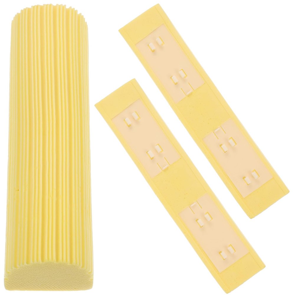Ipetboom 3pcs Sponge Mop Replacement Heads 28cm Yellow Absorbent Sponge Refill for Tile Floor Bathroom Garage Cleaning Accessories