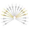 IMUSINICE 40pcs Gold and Silver Foil Star Paper Straws Decorative Holiday Drinking Straws for Christmas New Year Party Wedding Bridal Shower view 1