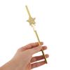 IMUSINICE 40pcs Gold and Silver Foil Star Paper Straws Decorative Holiday Drinking Straws for Christmas New Year Party Wedding Bridal Shower view 4