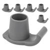 SECFOU 6pcs Walker Ski Glides Non-Slip Pads Universal 28-Hole Walker Feet Accessories for Folding Mobility Aid Replacement Parts for Seniors view 1