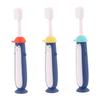 WATIIFUFU s Toothbrush 3pcs Soft Bristles Manual Teeth Cleaning Brush Cartoon Design for Aged 3-12, Oral Care Toothbrush Set with Blue, Yellow, Red Handles Random Color view 1