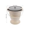 IWOWHERO Chamber Pot with Lid - Toilet Bucket with Handle and Lid - Unisex Bedpan Urinal Bottle Spittoon for Bedridden Or Elderly, Emergency Car Toilet for view 4