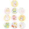 120pcs Cartoon Round Adhesive Bandages Small Wound Patches Waterproof Breathable Bandages for Skin Protection