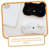Abaodam Cute Cartoon Sleep Mask for Sleeping, 3pcs Black Cat Eye Covers, Light Blocking Eye Mask for Teens and Adults, Portable Home Sleeping Accessory view 3