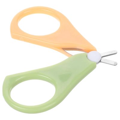 BESPORTBLE Nail Clippers Round Tip Nail Scissors for Newborns Durable Metal Fingernail Trimmer with Colorful Handle Safe Grooming Tool for Home Use