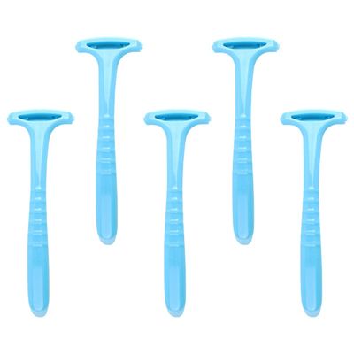 IWOWHERO 5pcs Foot Scraper and Callus Remover Set, Portable Pedicure Exfoliator for Dead Skin and Hard Heel Care, Blue Foot Care Tool for Professional Home Use