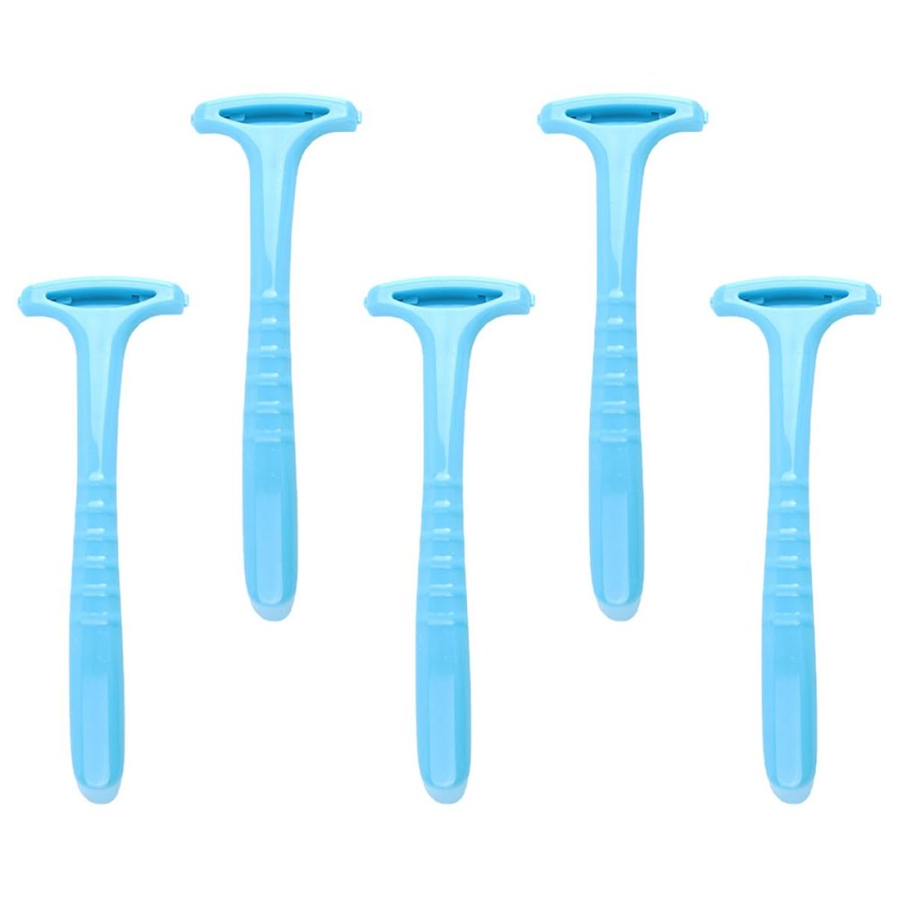 IWOWHERO 5pcs Foot Scraper and Callus Remover Set, Portable Pedicure Exfoliator for Dead Skin and Hard Heel Care, Blue Foot Care Tool for Professional Home Use