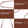 VICASKY Pure Copper U Shape Tongue Scraper Tongue Cleaning Device Oral Care Accessory for Adults Maintain Oral Hygiene and Fresh Breath view 3
