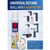 Newport Butane Refill for Lighters Ultra Refined, 145ml, Near Zero Impurities, Made in UK, Universal Lighter Refill with 4 Adapters & 2 Flints, for Torch & Cigar Lighters, (4) view 3