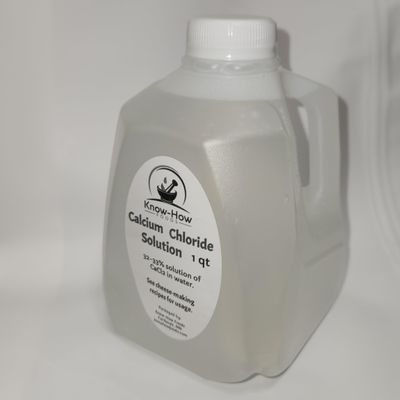 Know-How Foods (KHF) Calcium Chloride (CaCl2) Cheese Ingredient for Cheesemaking, 1 qt. (16 oz.)