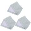 Beatifufu Reusable Microfiber Mop Pads 3pcs, Coral Fleece Replacement Cleaning Pads for Wet and Dry Mopping, Machine Washable Microfiber Cloths for Household Floor Care view 1