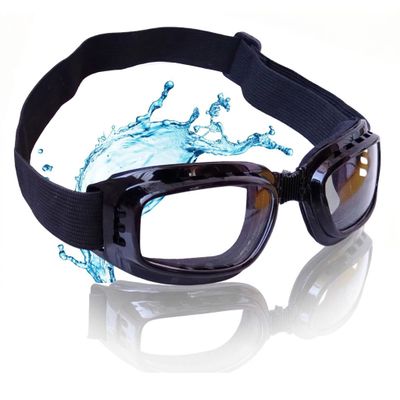 WAHAH Moisture Chamber Goggles with Adjustable Hinge and 2 Pairs of Washable Cushions 3D Contoured Eye Shield for Moisture Retention Anti-Fog Vented Eye Mask for Computer Work, Reading, & Sleep
