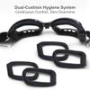 WAHAH Moisture Chamber Goggles with Adjustable Hinge and 2 Pairs of Washable Cushions 3D Contoured Eye Shield for Moisture Retention Anti-Fog Vented Eye Mask for Computer Work, Reading, & Sleep view 4