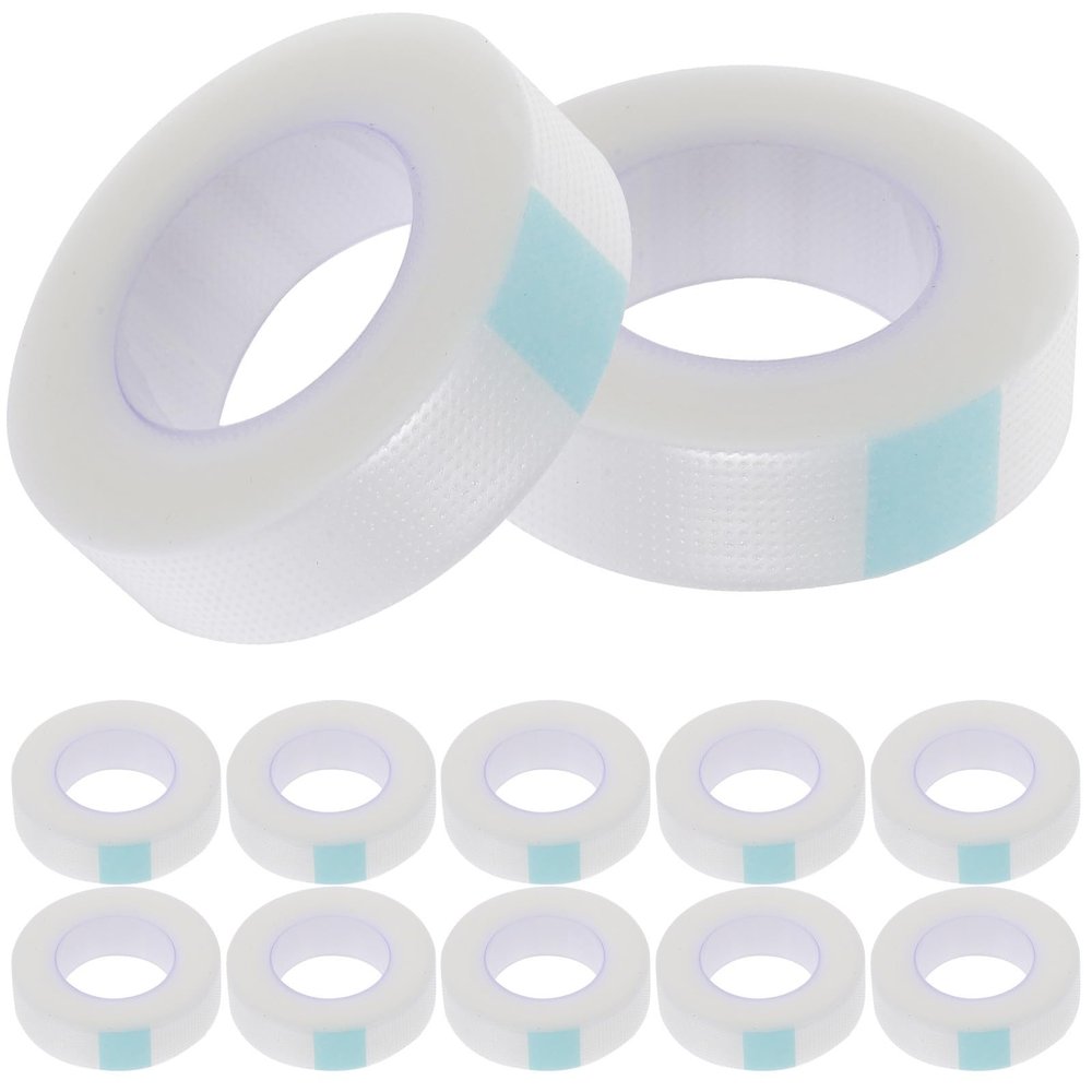 12 Rolls Breathable Pe Adhesive Wound Tape 1.25cm X 9.1m Self-Adhesive Fixing Tape for First Aid Bandaging and Skin Care