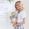 Suojim Flower Bouquet Holder 50 Pcs Elegant Floral Gift Box Premium Kraft Paper Wedding Favor Perfect For Birthday Parties Bridal Showers Packaging(Large) view 3