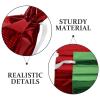 SEWOART 12pcs Foil Christmas Drawstring Bags Glitter Holiday Candy Pouches with Ribbon Ties for Party Favor Wrapping and Packaging view 3