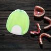 TEHAUX Retainer Case Press Shell Shaped, Fluorescent Green Retainer Storage Container, Portable Tooth Appliance Box for Travel and Orthodontic Use view 4