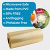 KFL PVC Cling Film for Food Wrapping with Serrated Cutter, Microwave Safe, BPA Free, 17" x 4000', 1 Pack view 2