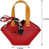 10 Pack Leather Gift Boxes with Ribbon: Heart Shape PU Leather Mini Handbag Gift Bags, Reusable Party Favor Bag, Candy Favor Boxe for Wedding Birthday Bridal Shower Baptism Baby Shower Party Decor view 2