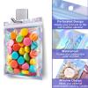 100 Pcs Holographic Mylar Bags, Sealable Odor Proof Foil Pouch Bag with Clear Window, Small Bussiness Packaging Supplies (4.7 x 7 Inch) view 4