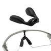 Silicone Replacement Nose Pads for Oakley Stunt Devil OO9517/Stunt Devil S OO9518/Stunt Devil A OO9525 Sunglasses, Black Large Size Soft Nose Piece Guard view 1