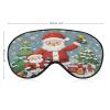 Cute Christmas Holidays Sleep Mask for Men Women Elastic Strap Eyeshade Lightweight Sleeping Blindfold Soft Breathable Eye Cover Comfortable Sleep Shade Cover for Sleeping Travel view 2