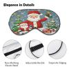 Cute Christmas Holidays Sleep Mask for Men Women Elastic Strap Eyeshade Lightweight Sleeping Blindfold Soft Breathable Eye Cover Comfortable Sleep Shade Cover for Sleeping Travel view 3