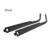 Eyeglasses Temple Replacement 1pair TR Glasses Temple Sunglasses Leg for Repair Accessories Black Grey Blue for Behind The Ear(Black) view 2