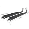 Eyeglasses Temple Replacement 1pair TR Glasses Temple Sunglasses Leg for Repair Accessories Black Grey Blue for Behind The Ear(Black) view 3