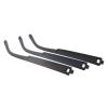Eyeglasses Temple Replacement 1pair TR Glasses Temple Sunglasses Leg for Repair Accessories Black Grey Blue for Behind The Ear(Black) view 4