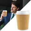 12oz Coffee Cups with 100 Pack 400ml Double Wall Insulated | Small Coffee Cups - For Birthday, Office, Home, Bathroom, Easter, Tea view 3